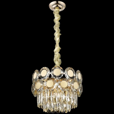 Подвесная люстра Wertmark Claudia WE134.05.303 (220V, хрусталь, на цепи, круглые)