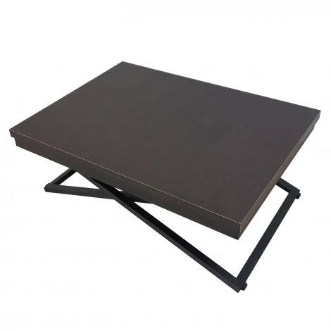 Стол-трансформер Манхэттен венге темный/черный Mebelik 009578