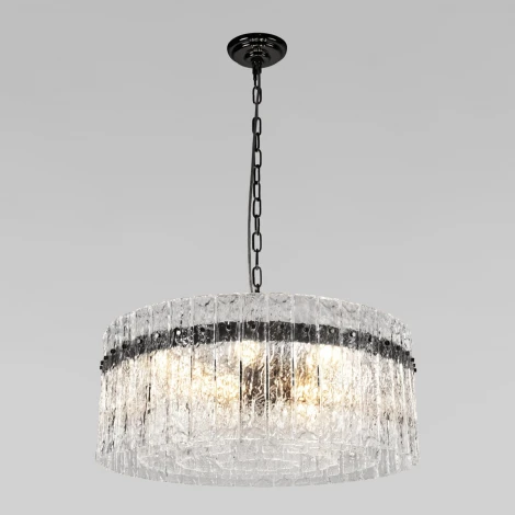 Подвесная люстра Loft It Nevada 10297/600 Pearl black (220V, хрусталь, на цепи, круглые)