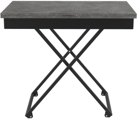 Стол универсальный трансформируемый АНДРЭ Loft ЛДСП терраццо/чёрный от фабрики Mebelik