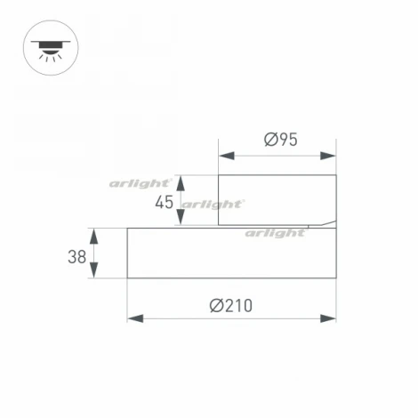 Спот Arlight RONDO 028167 (LED, 220V, круглые, IP40)