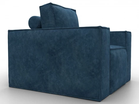 Кресло Лига-081 НПБ (ДСП,Велюр/Синий) Лига Диванов 134980