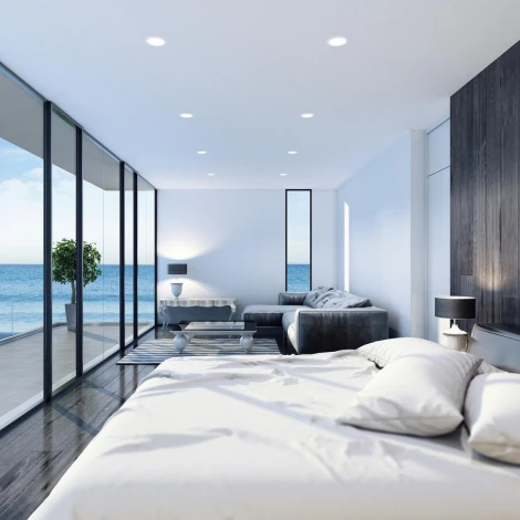 Встраиваемый светильник Favourite Optima 4645-1C (LED, 220V, пульт управления, круглые, IP44)