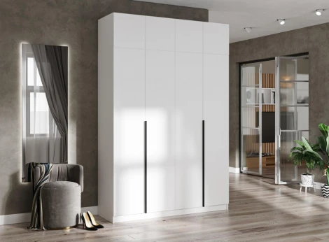 Шкаф Широн 1600 (Широн 1600 белый / белый) Woodville арт.586596