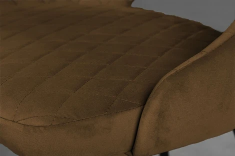 Стул William ромб, бархат коричневый 12/ черный конус Top Concept custom 78400