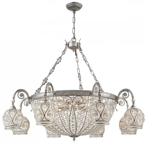 Подвесная люстра Wertmark Gloria WE322.16.203 (220V, хрусталь, на цепи)