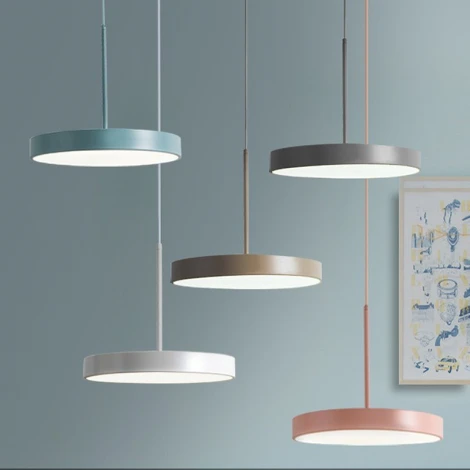 Подвесной светильник Turna One D50 Pink Imperiumloft Turna-One01 (183495-26) (LED, 220V, на проводе, круглые)