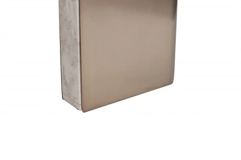 57EL-10083 Стол журнальный натур.белый мрамор Cass White d 57*50см Garda Decor