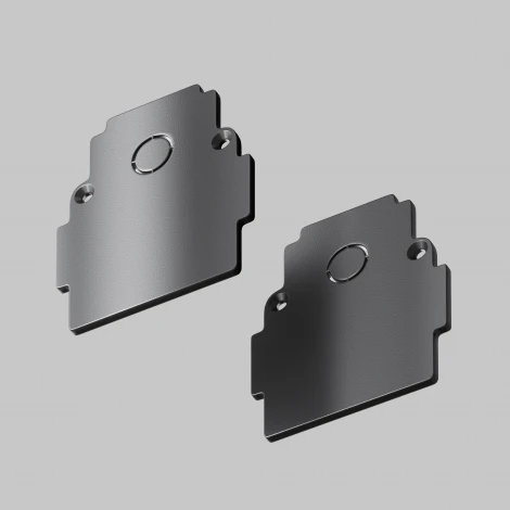 Заглушка торцевая 2шт встраиваемый черный Maytoni Accessories for tracks Gravity TRA010EC-42B