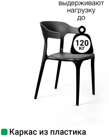 Стул Leo, первичный пластик черный Top Concept LEO 2001000000456