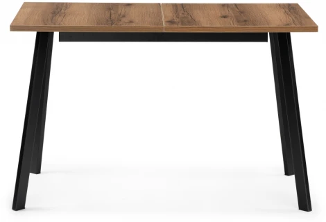 Стол деревянный Колон Лофт 120 25 мм дуб делано темный / матовый черный 489647 Notta