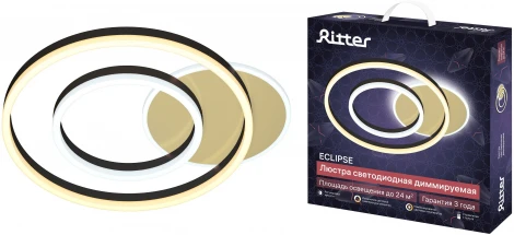 Потолочная люстра светодиодная с ДУ Ritter Eclipce 52087 4