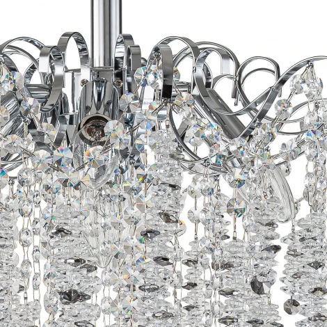 Потолочная люстра Escada Sardena 2106/8P Светильник на штанге 8х40Вт E14, металл/хрусталь, хром/прозрачный