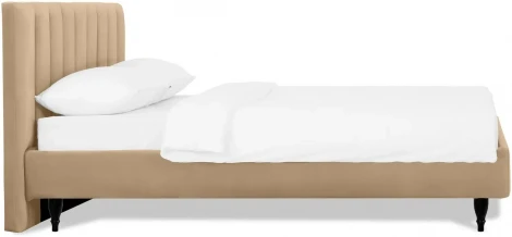 Кровать Queen II Sofia L 1600 ОГОГО (арт.577444), (Ткань/Светло-коричневый)