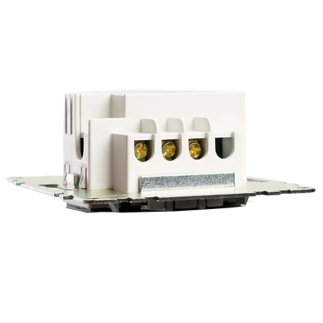 Выключатель сенсорный двухклавишный (черный) Stekker Катрин 50273