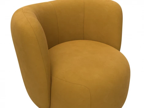 Кресло Лига-072 (Фанера//Велюр/Желтый) Лига Диванов 131003