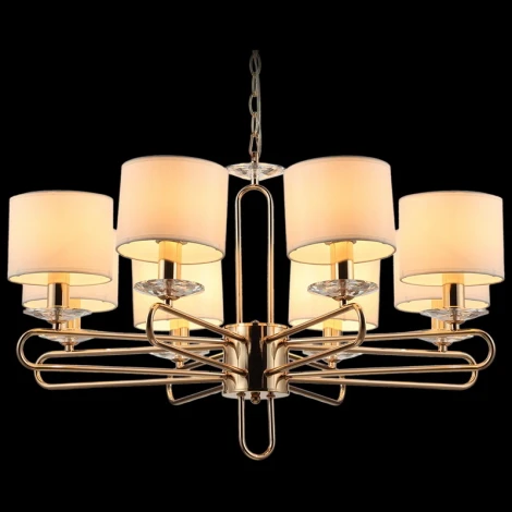 Подвесная люстра ILLUMICO IL6196-8P-17 GD (220V, на цепи)