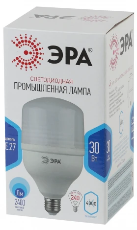 Лампочка светодиодная E27 30W ЭРА LED POWER T100-30W-4000-E27