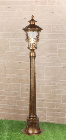 Наземный фонарь Elektrostandard Diadema черное золото GLYF-8046F