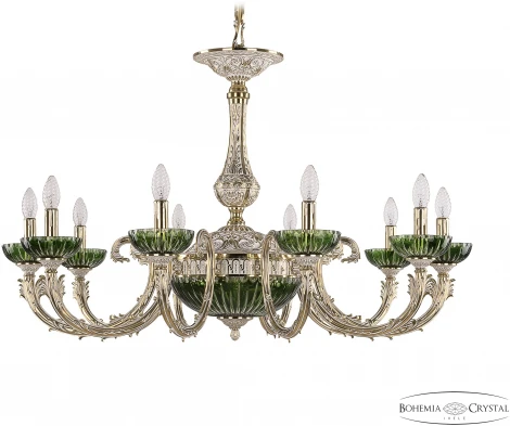 Подвесная люстра Bohemia Florence 71109P/10/300 GW P Clear-Green/H-1K