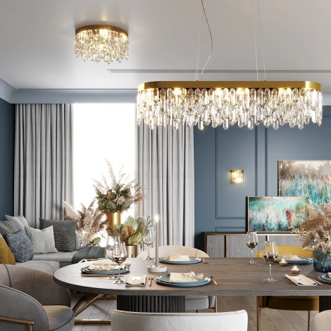 Потолочная люстра Odeon Light Semura 4986/6C (220V, хрусталь, круглые)