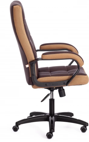 Кресло TRENDY (22) кож/зам/ткань, коричневый/бронзовый, 36-36/21 Tetchair 19516