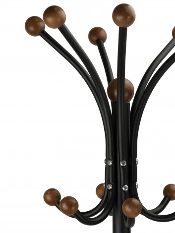 Вешалка напольная Д 1 черный/ средне-коричневый от фабрики Mebelik