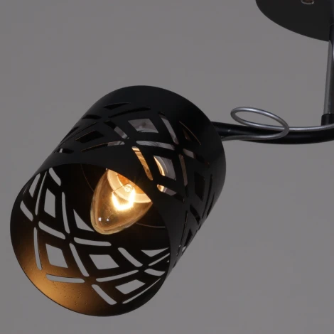 Потолочная люстра на штанге Reluce 08267-0.3-03 BK+CR (220V)