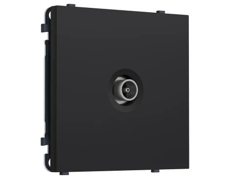 Комплект механизма ТВ-розетки оконечной (Черный Мягкое касание) Ambrella Volt QUANT PRO MS993010
