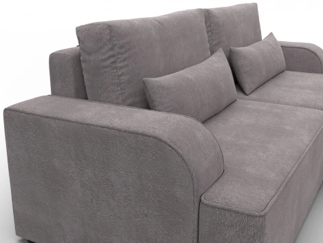 Диван угловой Лига-120 угол правый (ДСП,Брус,Фанера,ЛДС,Велюр/Бежевый) Лига Диванов 137288