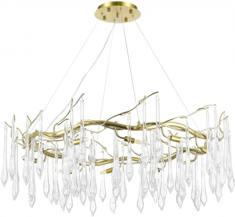 Подвесной светильник ST Luce Teardrops SL1660.203.12 Шампань/Шампань, Прозрачный G9 12*5W 4000K (220V, на тросе)