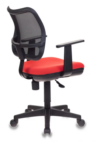 Кресло Бюрократ Ch-797AXSN черный сиденье красный 26-22 сетка/ткань крестовина пластик