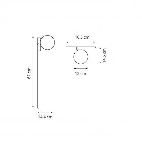 Настенный светильник Lightstar Globo 812617