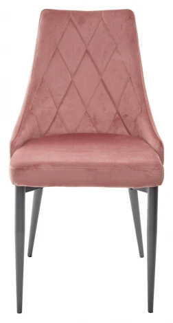 Обеденный стул M-City NEPAL BLUVEL-52 PINK/ серый каркас, велюр