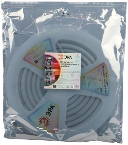 Гибкий неон термостойкий 24V 5м RGB ЭРА LS3030-9,6-120-24-RGB-IP68-3 year-5m