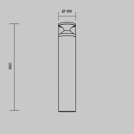 Наземный уличный светильник Maytoni Pyro O496FL-L21B3K2 (LED, 220V, круглые, IP65)