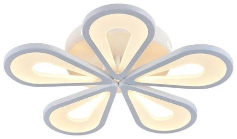 Потолочная люстра Escada 10206/5LED White (ночной режим, 220V, пульт управления, цветы)