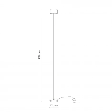 Торшер оранжевый TK Lighting Noa 19008