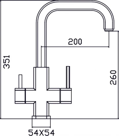 Смеситель Zorg Inox Ergo для кухонной мойки