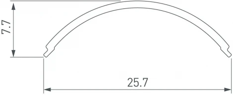 Экран SL-KANT-H20 ROUND OPAL (Arlight, Пластик) 049168