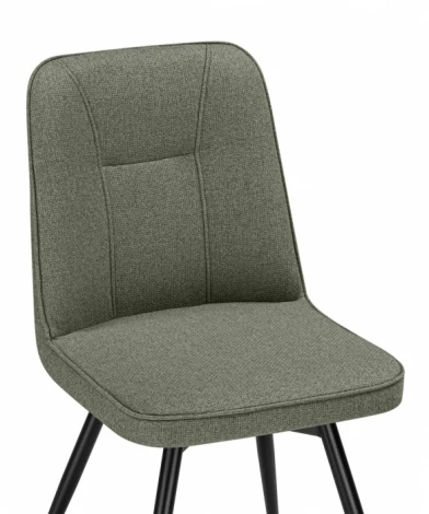 Обеденный стул Woodville Texas (Металл, Рогожка/Черный) арт.15890