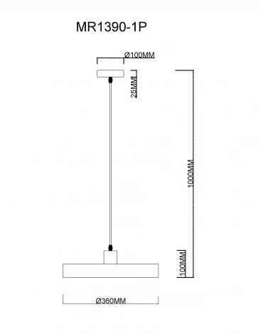 Подвесной светильник MyFar Ria MR1390-1P (220V)