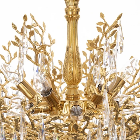 Подвесная люстра Citilux Ritz CL310122 (220V, подвески, на цепи, листья, ветки)