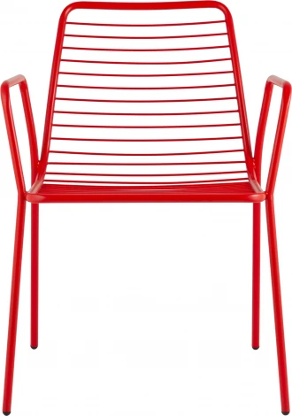 Стул с подлокотниками Дели металл красный Stool Group (арт.УТ000039268)