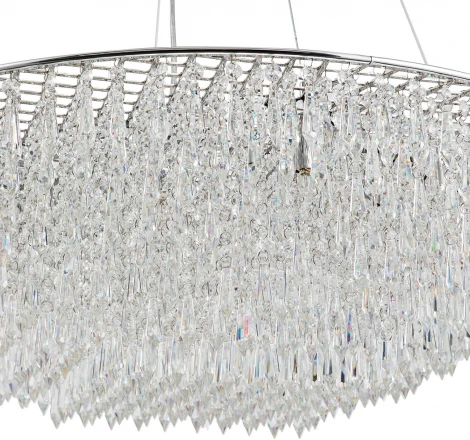 Подвесная люстра Indigo INTRIGO V000369 (220V, хрусталь, на тросе)