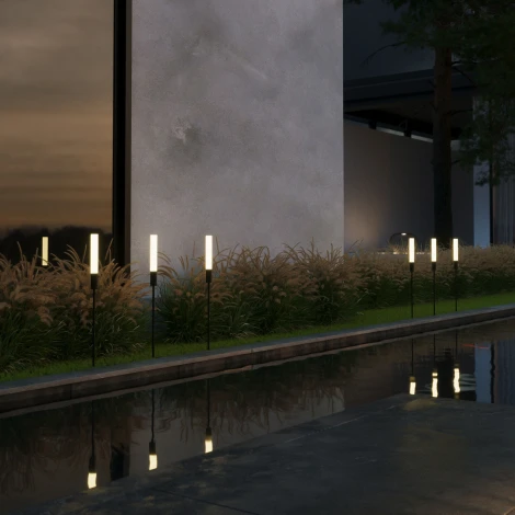 Грунтовый светильник Elektrostandard Invi 35155/F черный (LED, 220V, IP65)