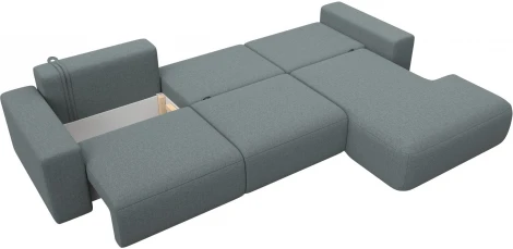 Диван угловой Лига-036 НПБ Классик Лонг правый угол Лига Диванов (Рогожка) арт.124680