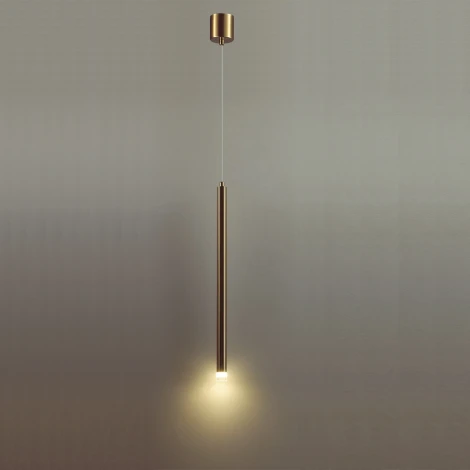 Подвесной светильник светодиодный Odeon Light Fiano 4374/3LA золото/хрустальн. стекло/металл IP20 LED 3W 400Лм 3000K 220V (на проводе, круглые)