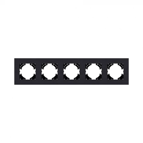 Рамка 5-постовая черный Kollinger Reflex AL RA5BK
