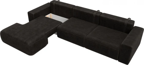 Диван угловой Лига-036 НПБ Классик Лонг левый угол Лига Диванов (Велюр) арт.127788L